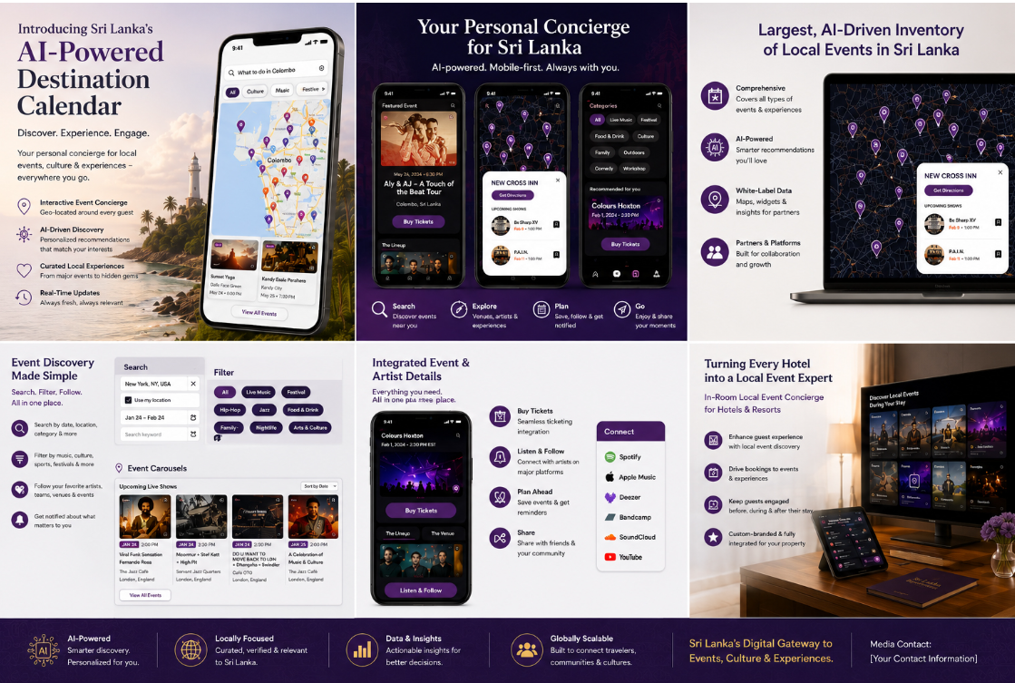 Cinnamon Box Office Launches AI-Powered Destination Event Calendar to Boost Sri Lanka’s Tourism and Events Economy
